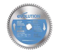 Evolution Power Tools - T185TCT-68MS lame à acier Fin TCT 185mm 68 dents alésage 25,4mm pour Scie à Onglet, lame multi-matériaux, evolution steel, scie circulaire, lame scie circulaire