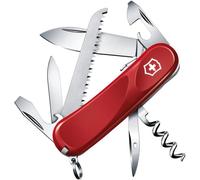 Evolution S13 Couteau De Poche Suisse,Léger,Multitool,14 Fonctions,Tire Bouchon,Lame Fixe,Rouge.[T215]