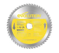 Evolution S210TCT-54CS lame à acier Inoxydable TCT 210mm 54 dents alésage 25,4mm pour Scie Circulaire