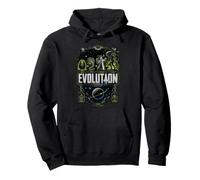 Evolution Sci-FI Créature Espace Horreur Rétro Graphique Sweat à Capuche
