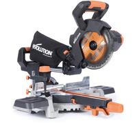 Evolution Power Tools Scie à onglet radiale R185SMS-Li Sans fil 18V 4Ah + chargeur rapide