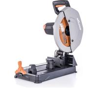 Evolution Power Tools Scie À Tronçonner Avec Lame Circulaire De 355 Mm Pour Une Coupe Multi-Matériaux, Couper Le Métal, Le Bois, Le Plastique, Capacité de Coupe de 120 x 120 mm, 0-45˚ Onglet, R355CPS