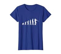 Evolution Trombone Humour Trombone Homme Drole T-Shirt, Femme, Bleu Royal, S