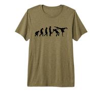 Évolution Wushu Karaté Ju-Jutsu Kung-Fu Capoeira T-Shirt Haut de Gamme