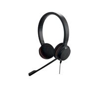 Evolve 20 MS stéréo - Micro-casque - sur-oreille - filaire - USB - Certifié pour Skype for Business