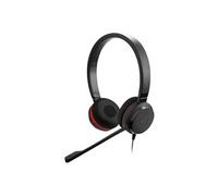 Jabra Casque filaire stéréo Evolve 30 II - Micro antibruit, unité de contrôle d'appel, USB-C/A, Noir