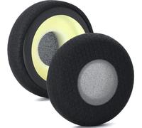 Evolve 65 Coussinets de Rechange compatibles avec Casque Jabra Evolve 65UC / 65MS / 40UC / 40MS / 30US / 30II / 20SE / 20UC / 20MS Casque Confort Tout au Long de la journée (Tissu Maille Gris - Noir)