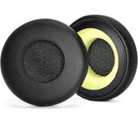 Evolve 65 Replacement Ear Pads 1 Pair Compatible with Jabra Evolve 20 20se 30 30II 40 65 65+ with Leather Protein and Memory Foam (Black)