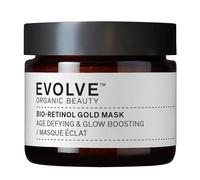 Evolve Organic Beauty Masque facial naturel au bio-rétinol doré avec bidens pilosa, huile d'argan et huile de cynorrhodon - Masque anti-âge pour peaux normales à sèches (60 ml)