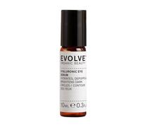 Evolve Organic Beauty Sérum pour les yeux avec acide hyaluronique, cellules végétales tubéreuses et extrait de concombre bio - Sérum à l'acide hyaluronique pour tous les types de peau (10 ml)