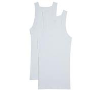 Evolve Lot de débardeurs Coupe carrée Confort en Coton Couche de Base supérieure, Blanc, S Homme