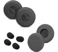 Evolve Lot de 65 coussinets d'oreille de rechange pour casque Jabra Evolve 65 (65UC/65MS), 20 (20SE/20UC/20MS), 30 (US/II), 40 (UC/MS), coussinets d'oreille et coussin en mousse pour micro, noir