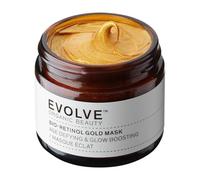 Evolve Organic Beauty Masque facial naturel au bio-rétinol doré avec bidens pilosa, huile d'argan et huile de cynorrhodon - Masque anti-âge pour peaux normales à sèches (60 ml)