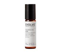 Evolve Organic Beauty Sérum pour les yeux avec acide hyaluronique, cellules végétales tubéreuses et extrait de concombre bio - Sérum à l'acide hyaluronique pour tous les types de peau (10 ml)