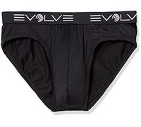 Evolve Sport Mesh 3 Pack No Show Briefs Slips, Noir, M (Lot de 3) Homme