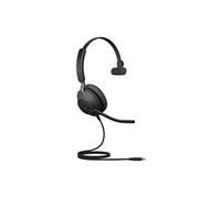 Evolve2 40 SE MS Mono - Micro-casque - sur-oreille - filaire - USB-C - isolation acoustique - Certifié pour Microsoft Teams
