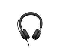 Jabra Evolve2 40, UC Stereo Casque Avec fil Arceau Bureau/Centre d'appels USB Type-C Bluetooth Noir