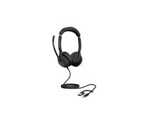 Jabra Evolve2 50 - USB-A/USB-C - double micro-casque filaire certifié pour les plateformes UC | sans BT