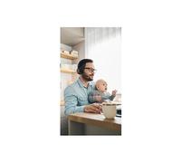 Evolve2 55 MS Stereo - Micro-casque - sur-oreille - Bluetooth - sans fil - Suppresseur de bruit actif - USB-C - noir - certifié Zoom, Cisco Webex
