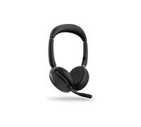 Evolve2 65 Flex UC Stereo - Micro-casque - sur-oreille - Bluetooth - sans fil - Suppresseur de bruit actif - USB-A - noir - Optimisé pour la CU