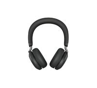 Evolve2 75 - Micro-casque - sur-oreille - Bluetooth - sans fil - Suppresseur de bruit actif - USB-A - isolation acoustique - noir - Optimisé pour la