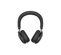 Evolve2 75 - Micro-casque - sur-oreille - Bluetooth - sans fil - Suppresseur de bruit actif - USB-A - isolation acoustique - noir - Certifié pour