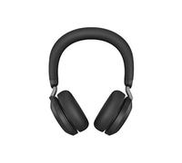 Evolve2 75 - Micro-casque - sur-oreille - Bluetooth - sans fil - Suppresseur de bruit actif - USB-C - isolation acoustique - noir - Certifié pour