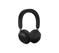 Evolve2 75 - Micro-casque - sur-oreille - Bluetooth - sans fil - Suppresseur de bruit actif - USB-C - isolation acoustique - noir - Optimisé pour la