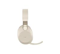 Evolve2 85 MS Stereo - Micro-casque - circum-aural - Bluetooth - sans fil - Suppresseur de bruit actif - jack 3,5mm - isolation acoustique - beige -