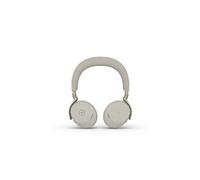 Evolve3 75 MS - Micro-casque - sur-oreille - Bluetooth - sans fil - Suppresseur de bruit actif - USB-C via un adaptateur Bluetooth - gris chaleureux