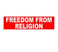 EvolveFISH Autocollant pour Pare-Chocs de la liberté de Religion 11" x 3"