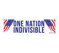 EvolveFISH Autocollant pour Pare-Chocs Indivisible One Nation 11" x 3"