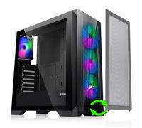 EVOLVEO Ptero Q2+, 2x face avant - verre/grille, 4x évent, boîtier ATX