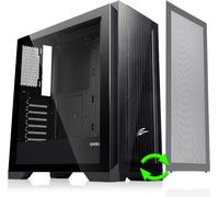 EVOLVEO Ptero Q2, Boîtier pour ordinateur, 2x face avant - verre / grille, Boîtier ATX