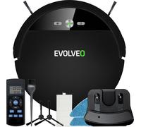 EVOLVEO RoboTrex H6, aspirateur robot, nettoyage à l'eau, station de charge, noir