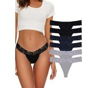 Evolyline Strings & Tangas pour femme - String en coton - String pour femme - String sexy - Tanga - Dentelle - Coton - Pour femme - Sous-vêtements pour femme - String en dentelle - Sous-vêtements pour