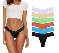 Evolyline Strings & Tangas pour femme - String en coton - String pour femme - String sexy - Tanga - Dentelle - Coton - Pour femme - Sous-vêtements pour femme - String en dentelle - Sous-vêtements pour