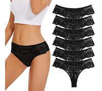 Evolyline Strings & Tangas pour femme Tanga Femme Dentelle Strings Tanga String Femme Sous-vêtements Tanga String Coton String Dentelle Sous-vêtements Femmes Dentelle Slips Femmes Tanga Culottes pour