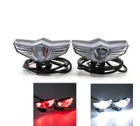 evomosa Feu de route moto Phare supplémentaire blanc à LED Feu antibrouillard pour moto UTV ATV Scooter