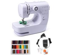 evomosa Machine à coudre électrique portable pour débutants, mini machine à coudre pour adultes avec kit de couture à 12 points