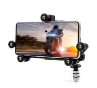 evomosa Moto Support de téléphone Portable Support GPS pour Smartphone 4 '' - 7 '' s'adapte à Toutes Les Motos avec des Trous de 12mm-24mm pour R1 R6 F5 CBR650F VFR1200 Vfr800 GSX-R750 (B)