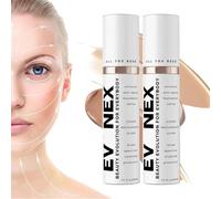 Evonex Age Defy Lot de 2 fonds de teint, crème hydratante anti-âge teintée, sérum de fond de teint pour femme, teinte universelle, protection solaire teintée pour le visage avec léger