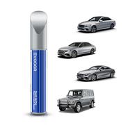 EVOOOR (744/9744 Brilliant Silver Metallic retouche de peinture automobile pour Mercedes-Benz, Réparation des rayures pour voiture, Solution rapide et facile pour la réparation
