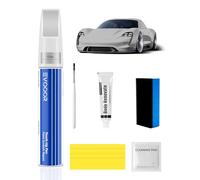 EVOOOR Gris Kit de retouche de peinture automobile 2-en-1 avec efface-rayures - Réparation de voiture, réparation de rayures, solution rapide et simple