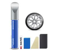 EVOOOR Nova Silver Kit de stylo de retouche pour jantes avec spatule de carrosserie pour Tesla 2024 Model 3 19" Correspondance exacte - Réparation des rayures et des éclats