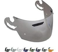 EvoParts Visière compatible Arai Type-L, Rx7 Corsair, Viper Gt, Astral, Quantum F, Rx7RR4, Condor, Chaser (Argent)