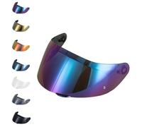 EvoParts Visière GT4-1 GT4-2 pour casque compatible AGV K1 K1S K5 K5S pinlock ready (Arc-en-ciel, XXS-XS-S-MS-M)