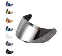 EvoParts Visière GT4-1 GT4-2 pour casque compatible AGV K1 K1S K5 K5S pinlock ready (Argent, XXS-XS-S-MS-M)