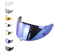 EvoParts Visière Hj-26 pour casque Hjc Rpha 70 - Rpha 11 pinlock prêt et tear off ready (Bleu)