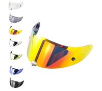 EvoParts Visière Hj-26 pour casque Hjc Rpha 70 - Rpha 11 pinlock prêt et tear off ready (rouge)